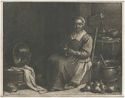 A Woman Peeling Pears