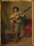 Soldier Playing the Theorbo