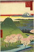 New Fuji, Meguro (Meguro Shin-Fuji), from the series One Hundred Famous Views of Edo (Meisho Edo hyakkei)