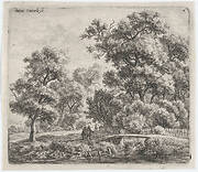 A Man and a Woman Near a Small Bridge (L'Homme et la Femme Près du Petit Pont)