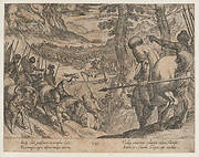 Plate 8: Alexander Encircling the Enemy Troops with Fire, from The Deeds of Alexander the Great