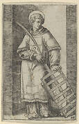 Saint Vincent, left hand resting on a grill, from the series 'Piccoli Santi' (Small Saints)