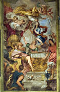 St. Nicholas' history. A scene on the left wall of the Zangrandi Chapel