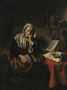 Old Woman Dozing