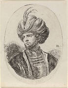 Young Moor with a Slight Beard and Feathered Turban, Turned to the Left