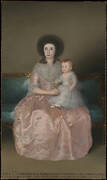 Condesa de Altamira and Her Daughter, María Agustina