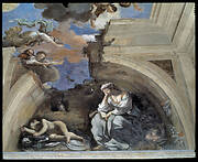 Casino Aurora. Ground floor. Guercino's 'Aurora', with lunette of "Night"