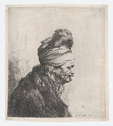 Bust of an Old Man Wearing a Fur Cap