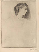 Study of Woman’s Head in Profile