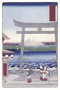 Entrance to Enoshima in Sagami Province (Sagami Enoshima iriguchi)