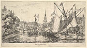 De Appelmarckt (The Apple Market), from Views in Amsterdam, plate 6