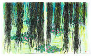 Monet's Pond at Giverny, Willow Branches