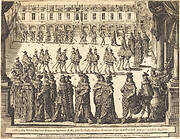 March of the King and Knights of the Holy Spirit in the Courtyard at Fontainebleau