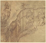 Design Fragment for the Left Side of the 'Fonte Gaia' in Siena