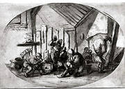 Peasants Carousing in a Barn