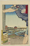 Among Musashi 100 Sights: Sight of Nihonbashi From Edobashi