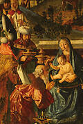 Detail of the Adoration of the Magi. St. Felicita and St. Flavia's Chapel altarpiece