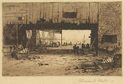 Interior of Fish-House, Gloucester Harbor